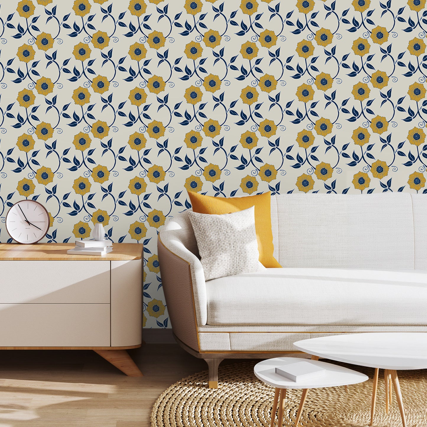 Fresh Floral Wall Covering